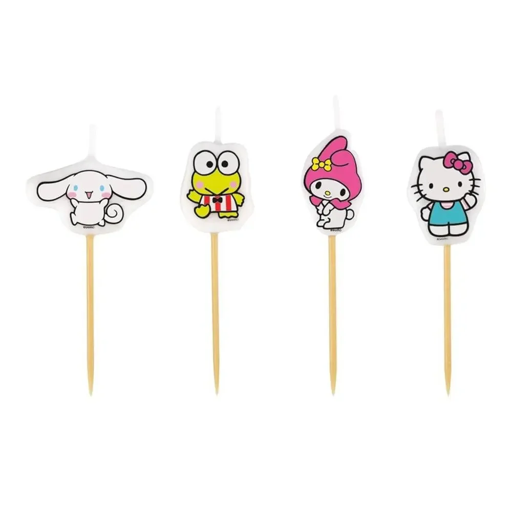 Sanrio Hello Kitty & Friends Birthday Candle 4 Pick Topper My Melody Keroppi